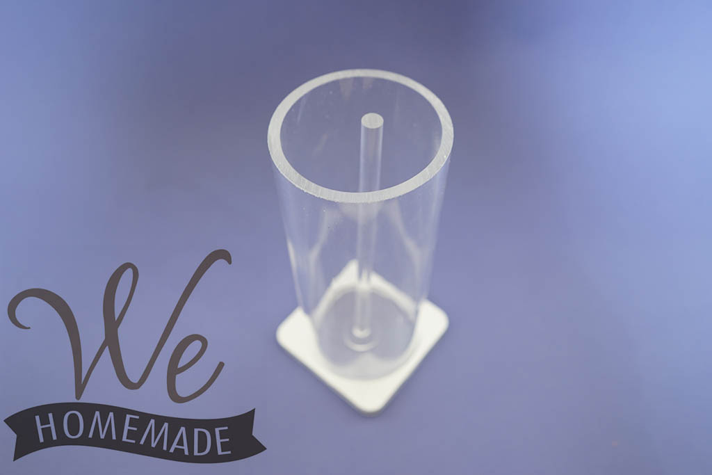 ST07 acylics แม่พิมพ์ บู่ทำจาก อะคีลิคใส รูปกระบอก 7 cm