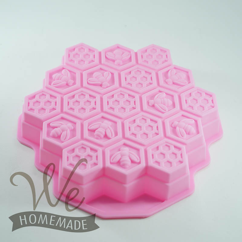 MJL47 แม่พิมพ์เค้ก ซิลิโคน พิมพ์วุ้น วุ้นปอนด์ ขนมเค้ก รังผึ้ง เล็ก