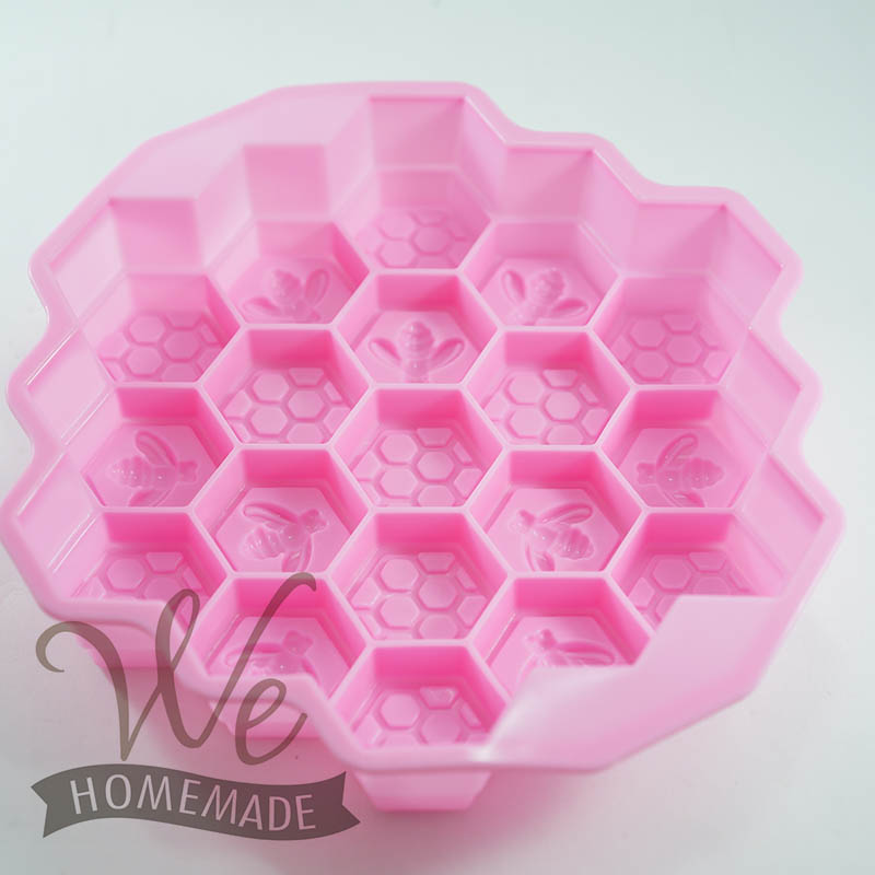 MJL47 แม่พิมพ์เค้ก ซิลิโคน พิมพ์วุ้น วุ้นปอนด์ ขนมเค้ก รังผึ้ง เล็ก