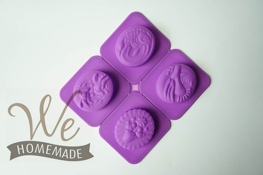 MFL19 แม่พิมพ์ ซิลิโคน SILICONE SOAD MOLD เค้ก วงรี คละลาย 4 หลุม 75 ml (2)