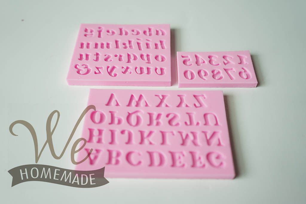 MTS08 แม่พิมพ์ซิลิโคน Silicone mold ตัวอักษร Eng ตัวเลข สำหรับ ปั้น fondant (2)