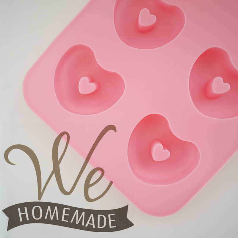 MHM03 แม่พิมพ์ซิลิโคน รูปหัวใจ 6 หลุม ml 