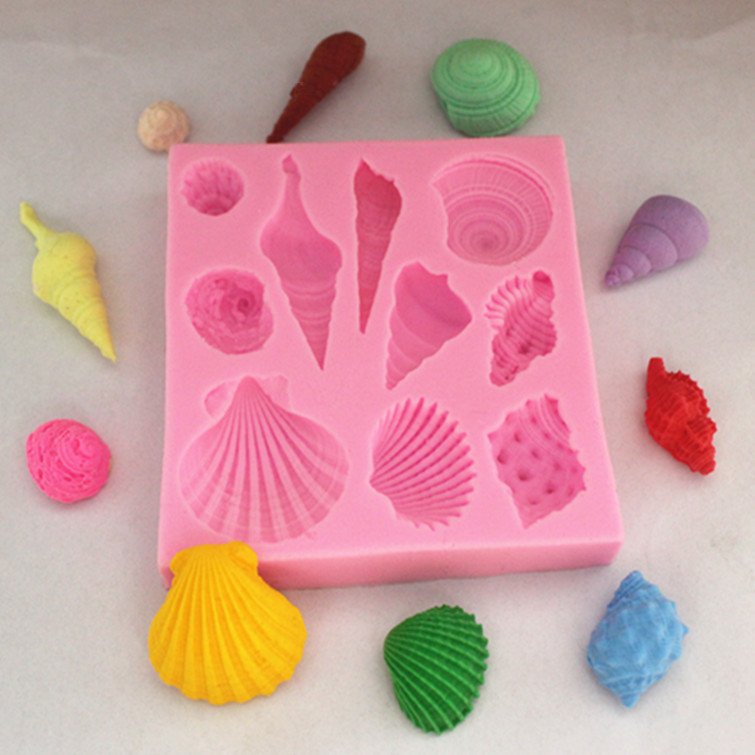 M3D23 แม่พิมพ์สบู่ โมลซิลิโคน เปลือกหอย Silicone mold