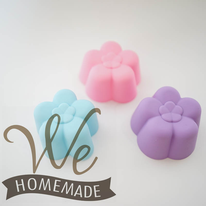 MAM09 แม่พิมพ์ซิลิโคนถ้วย ดอกไม้ ดอกบ๊วย silicone mold 5 cm โหล